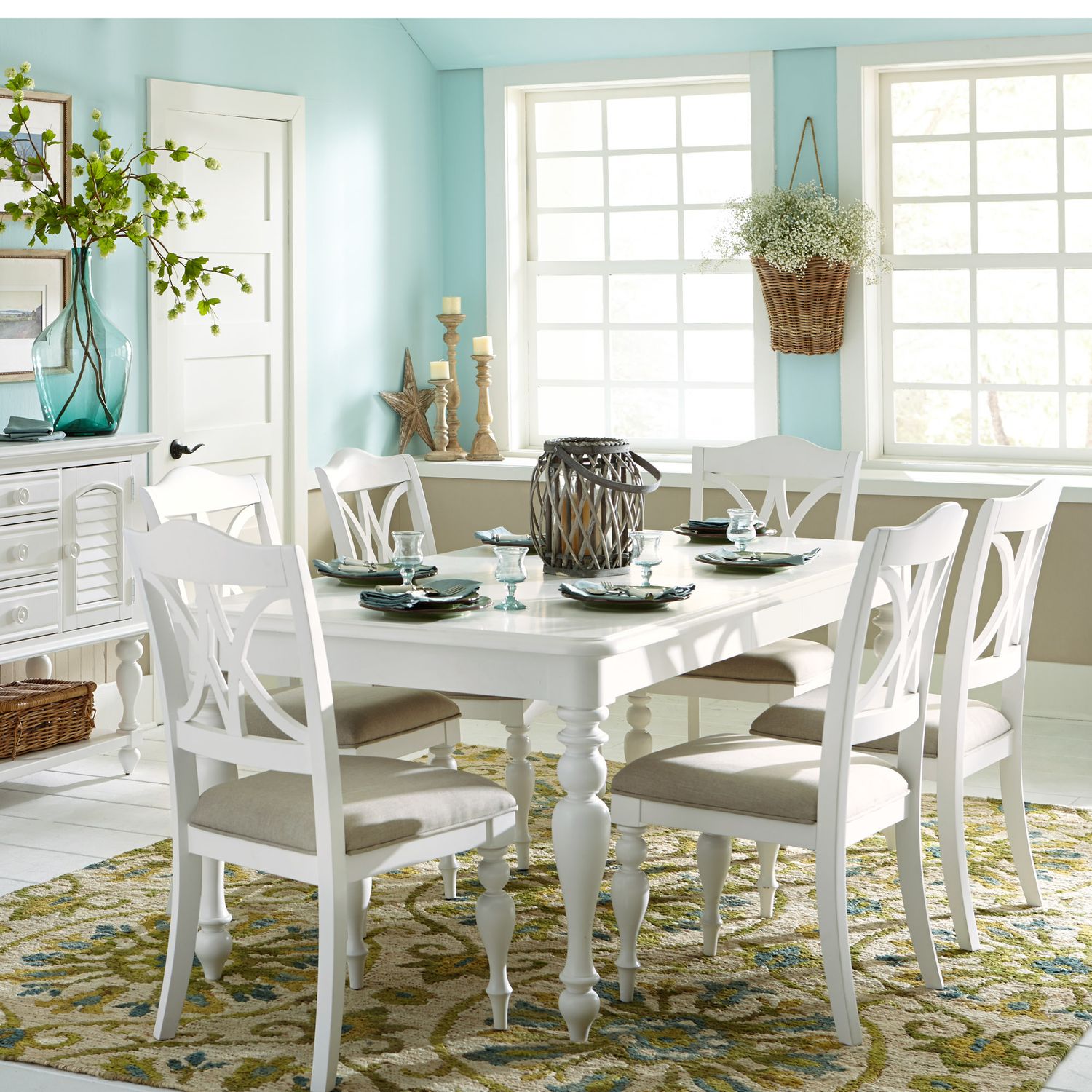 Chloe-Christina 7 Piece Rectangular Dining Table Set