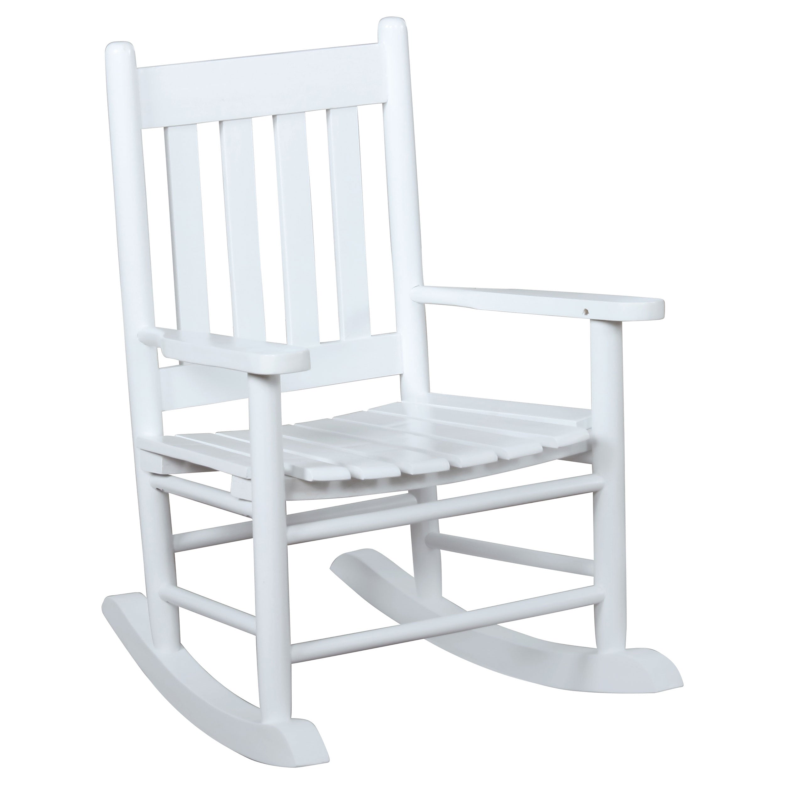 Annie Slat Back Youth Rocking Chair White