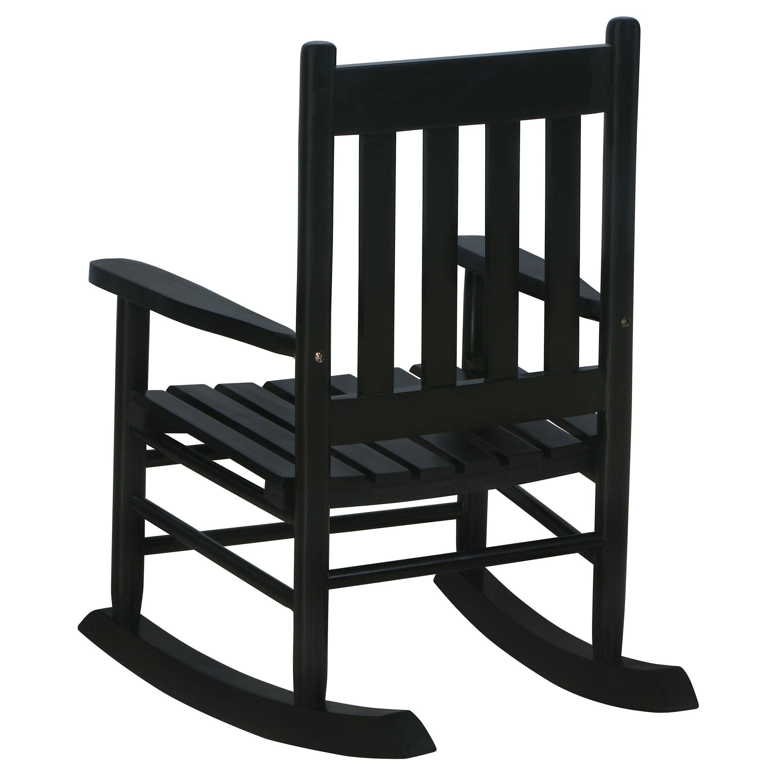 Annie Slat Back Youth Rocking Chair Black