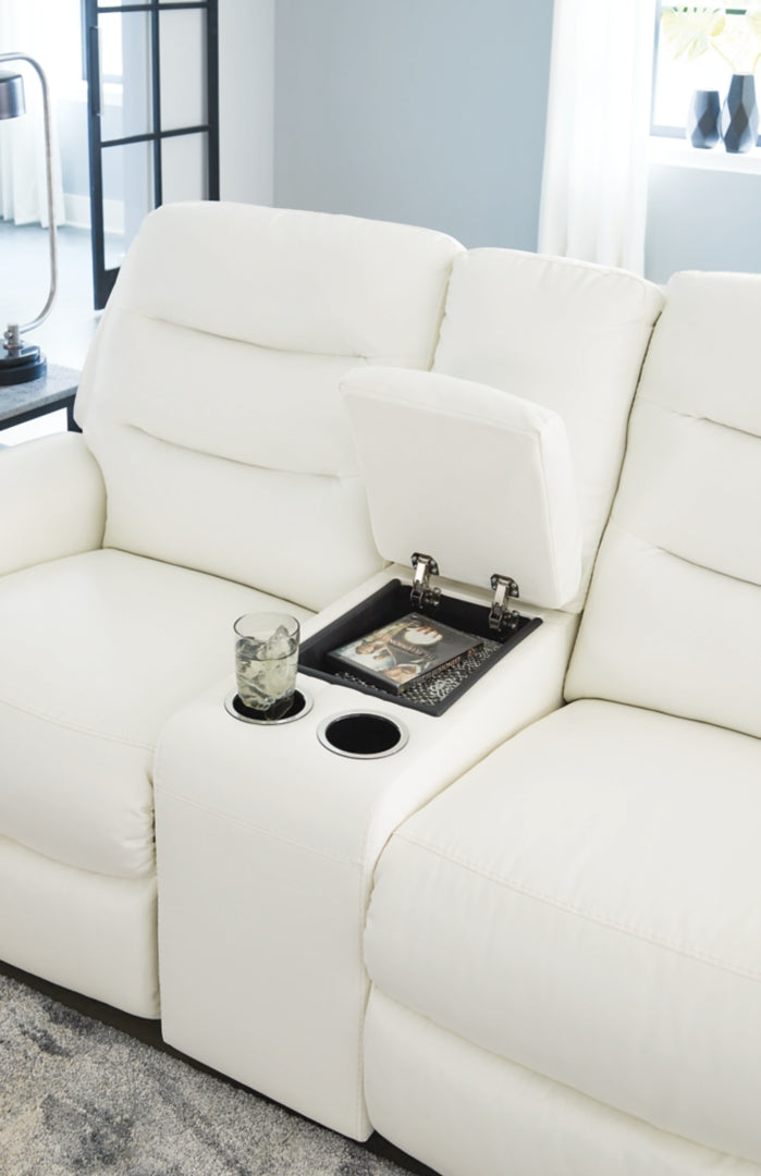 Warlin Power Reclining Loveseat with Console