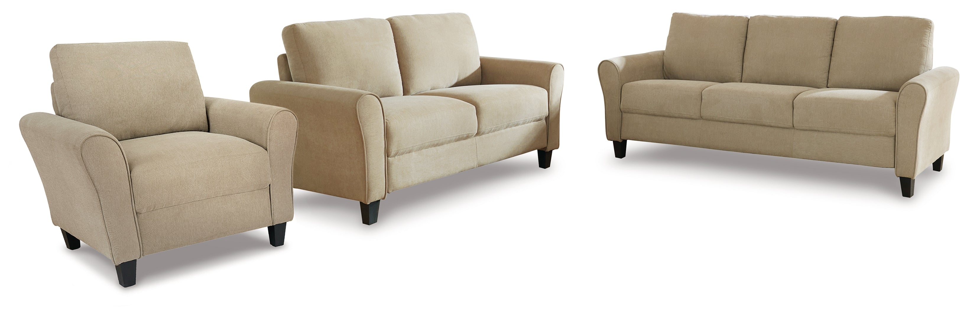 Carten Sofa, Loveseat and Chair