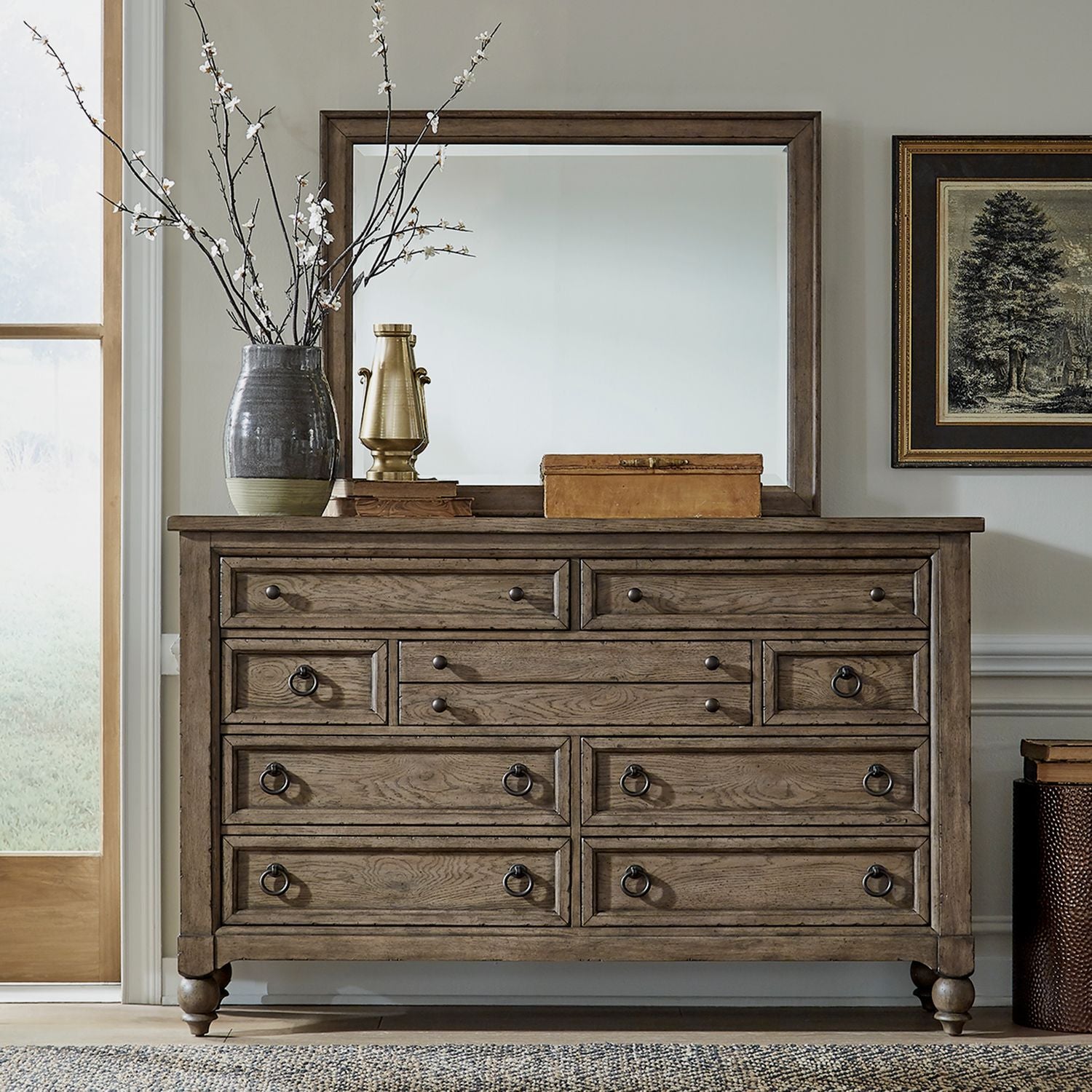 Boxdale Dresser & Mirror