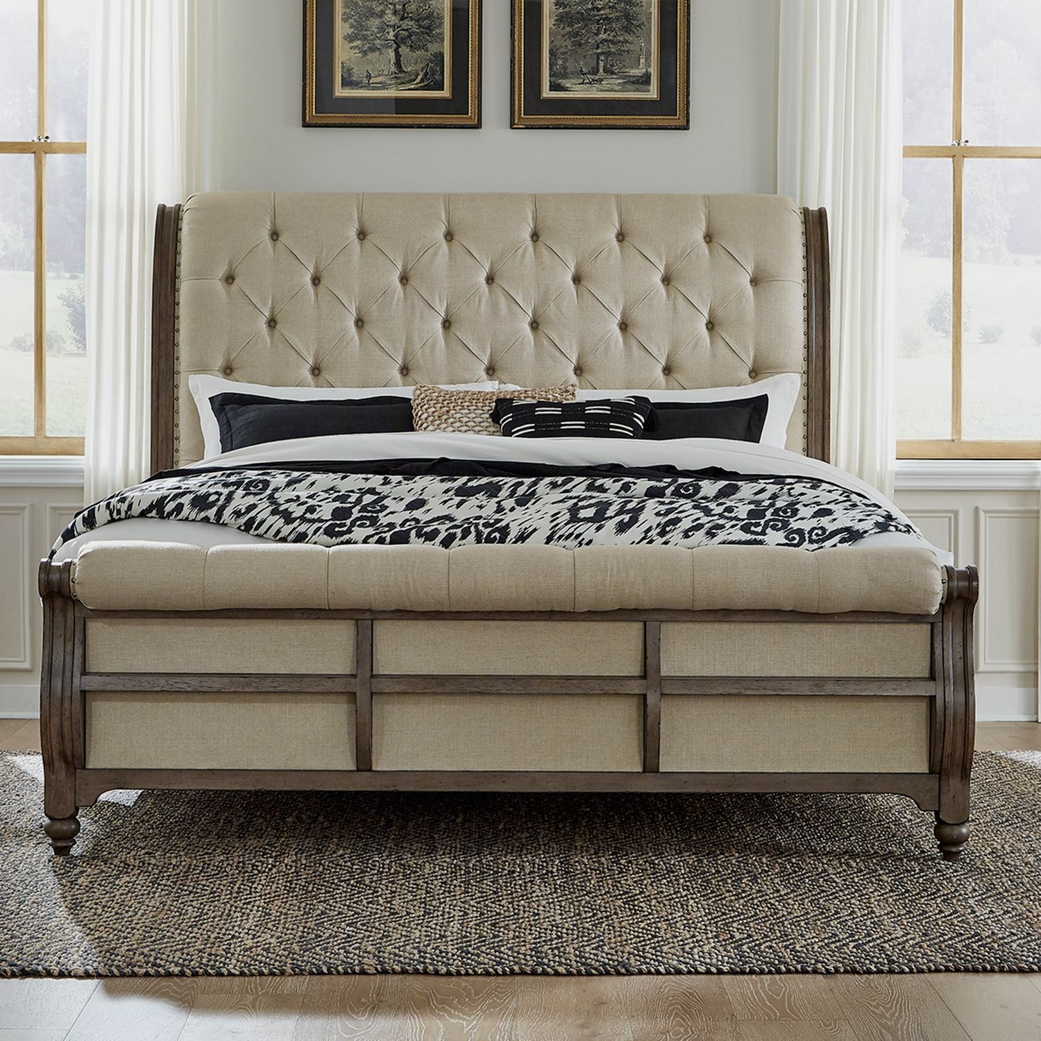 Heido King Sleigh Bed