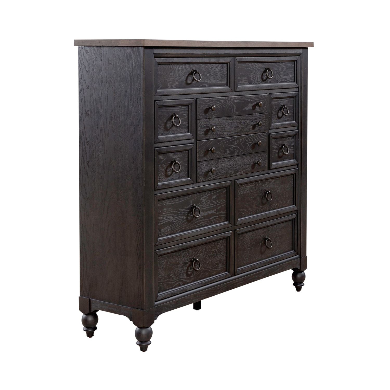 Derenberger 12 Drawer Chest - Black