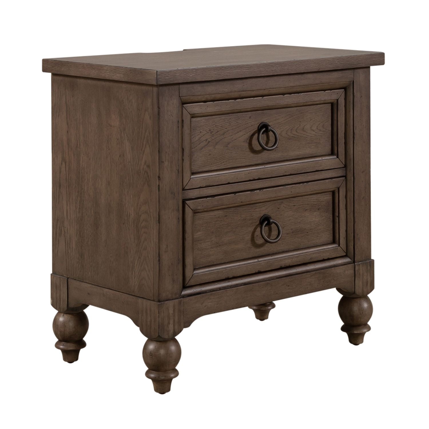 Arsenij 2 Drawer Night Stand with Charging Station