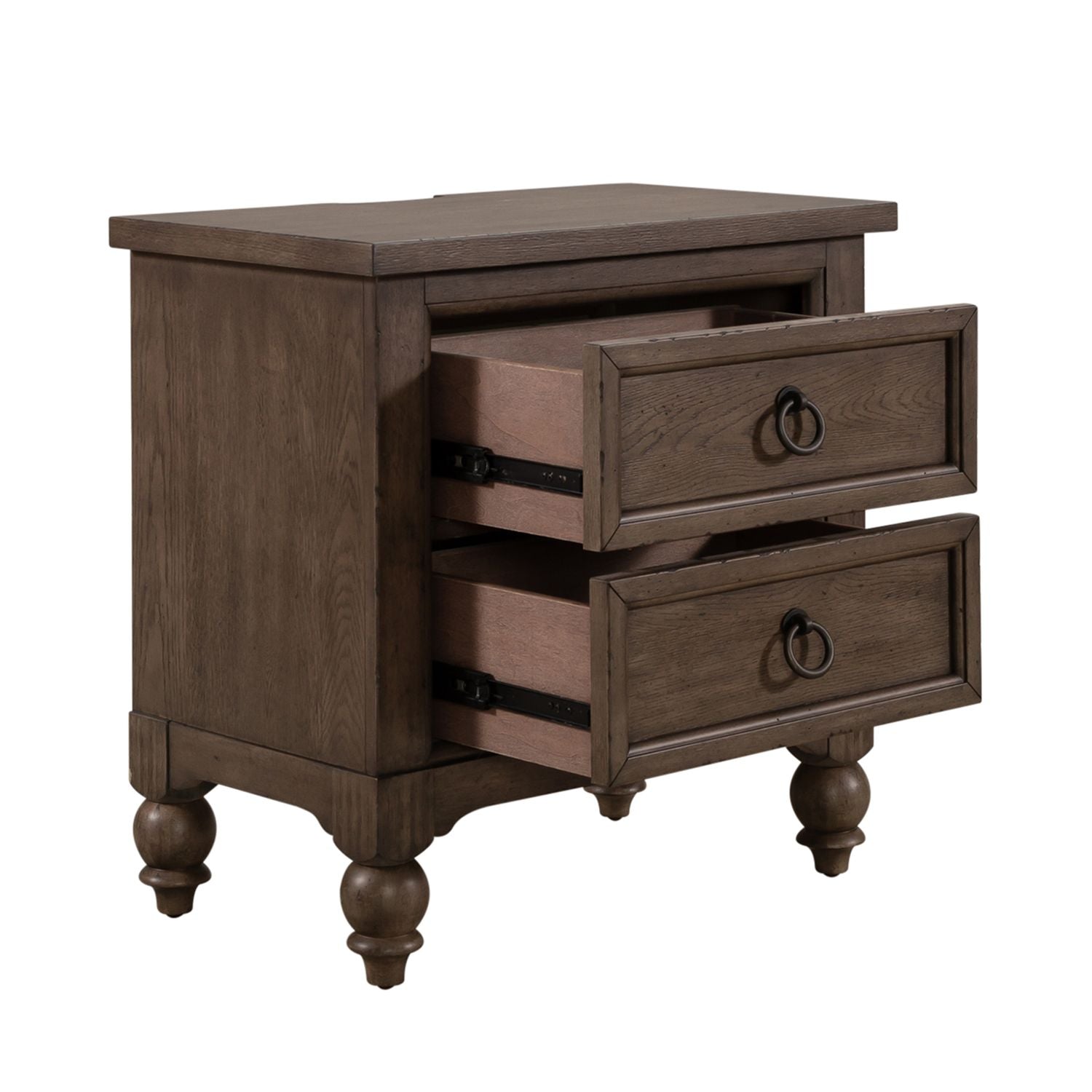 Arsenij 2 Drawer Night Stand with Charging Station