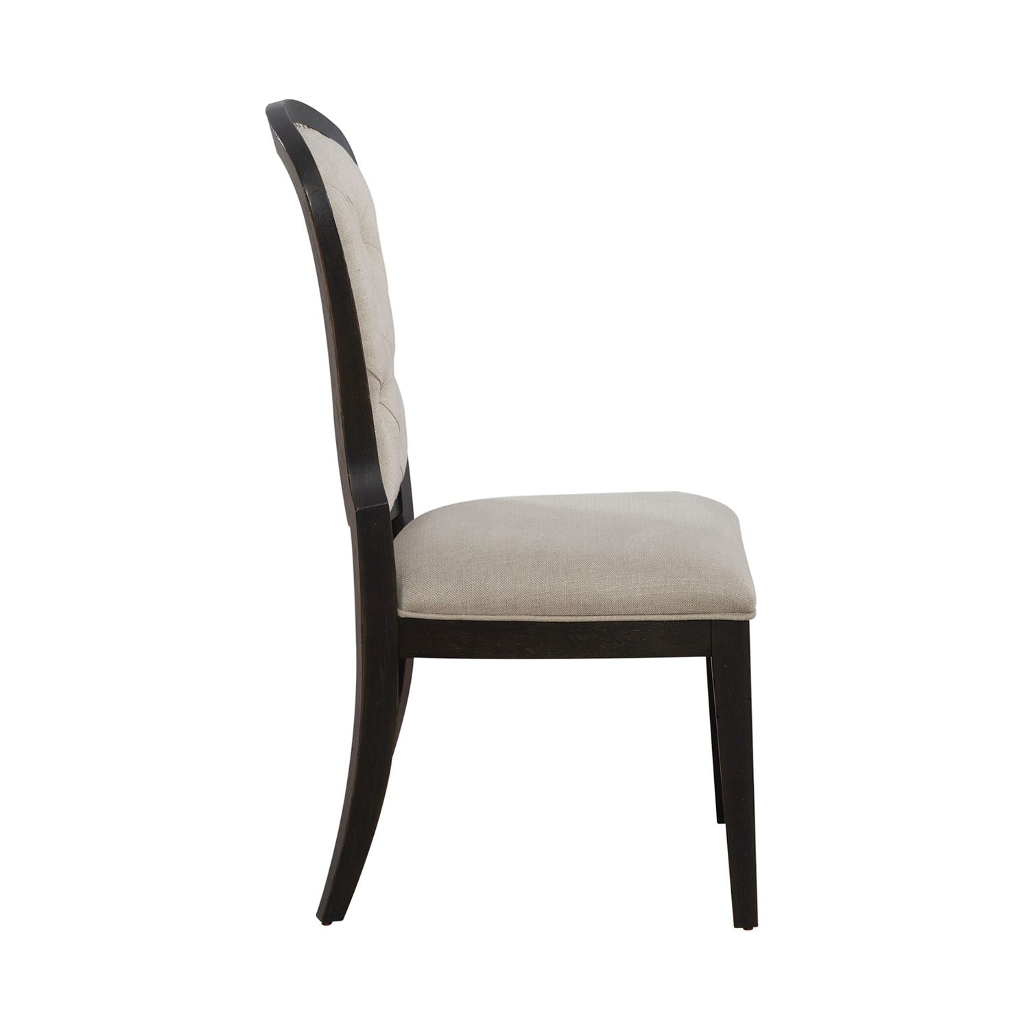 Charlotterose Upholstered Tufted Back Side Chair - Black