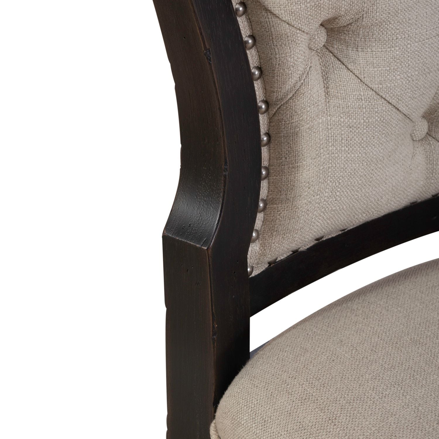 Charlotterose Upholstered Tufted Back Side Chair - Black