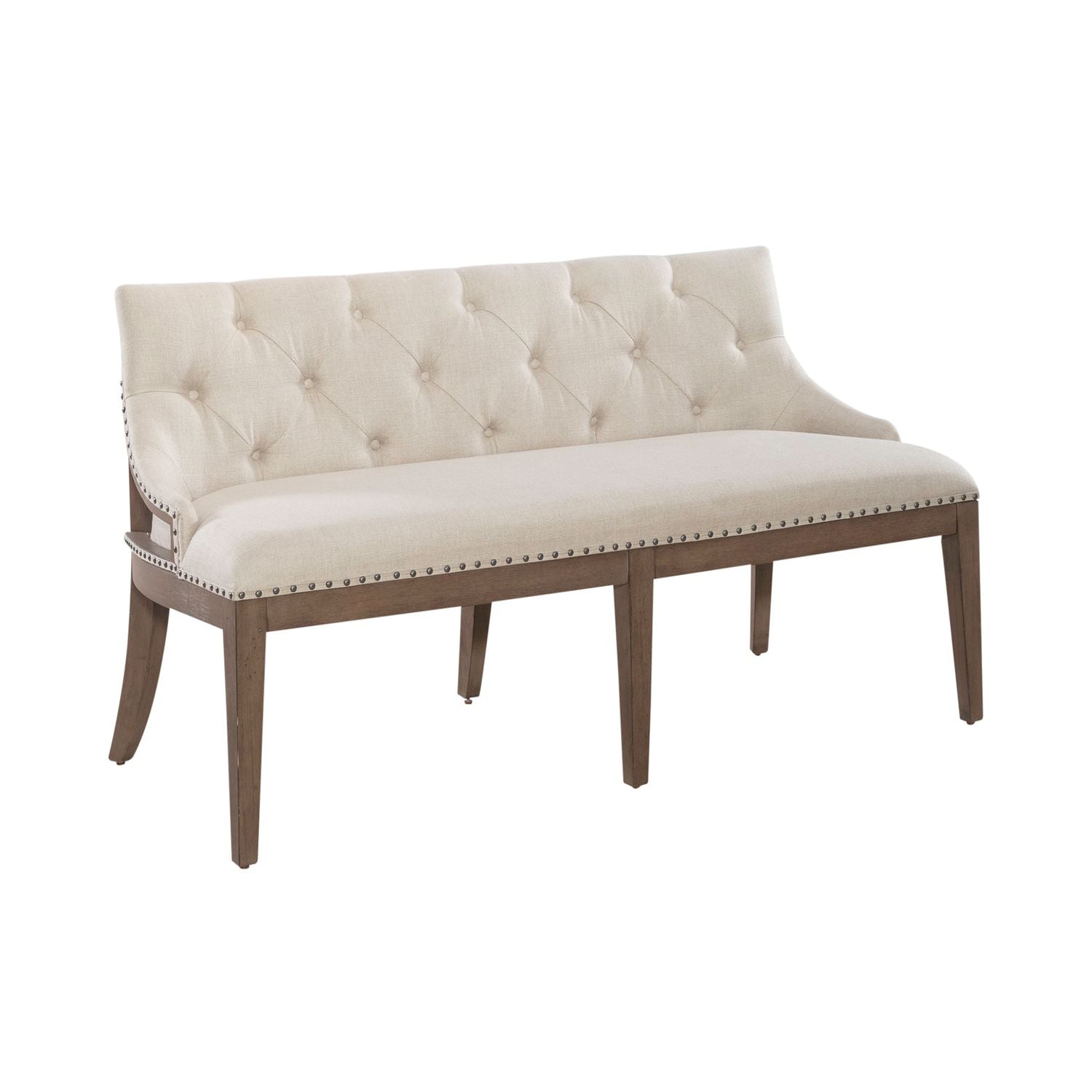 Gabelus Upholstered Shelter Dining Bench