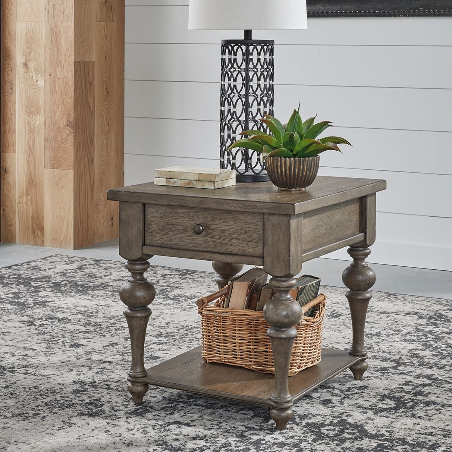 Geroge Drawer End Table