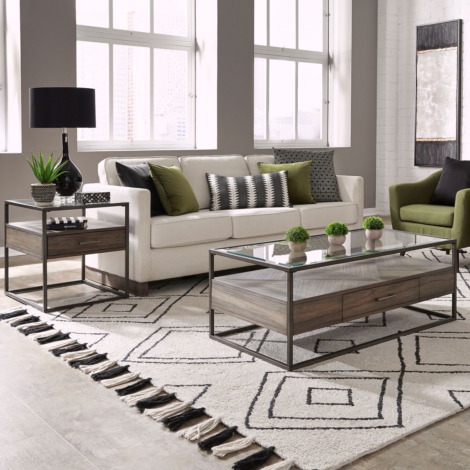 Chelyn 3 Piece Coffee Table Set