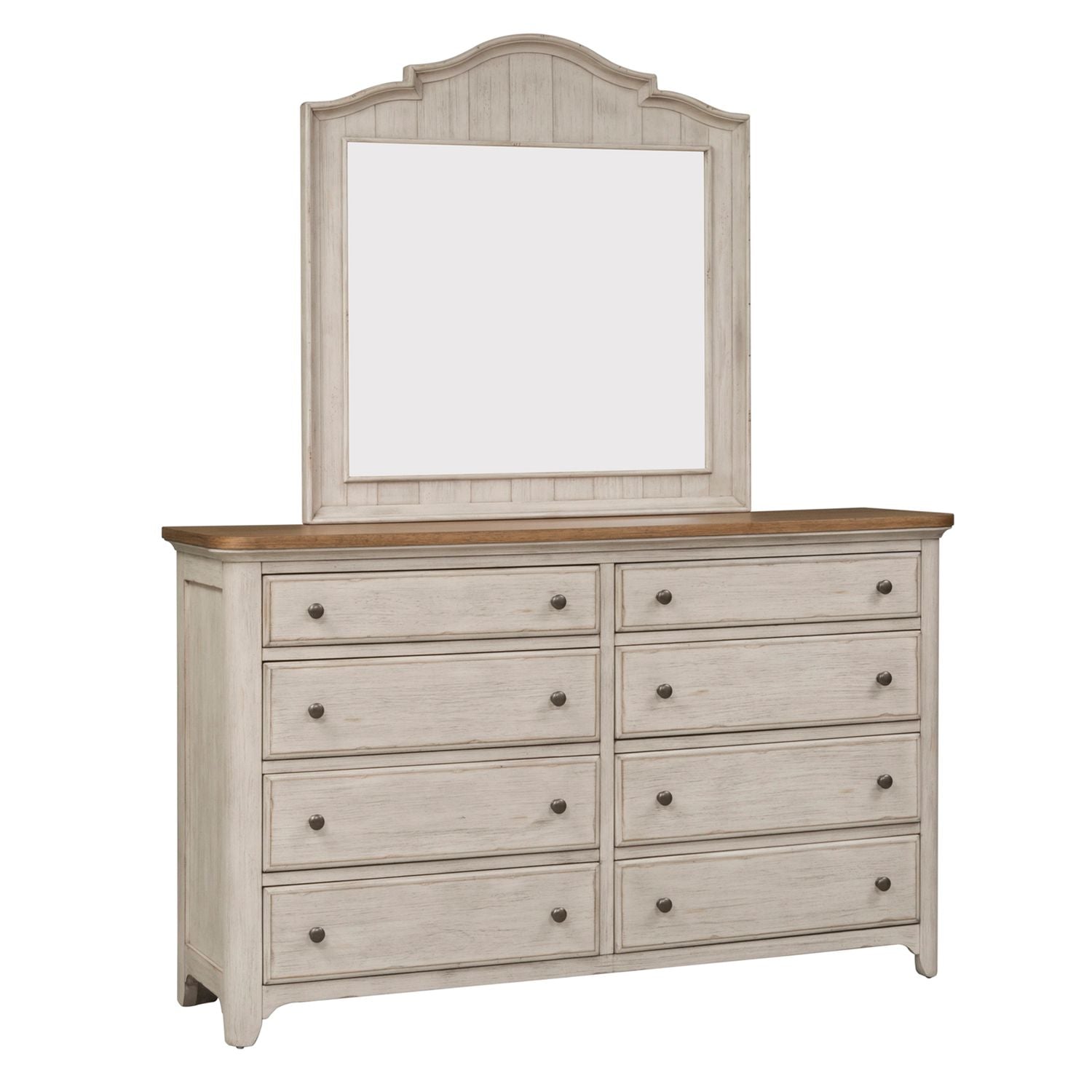 Ameliyah King Sleigh Bed, Dresser & Mirror, Night Stand