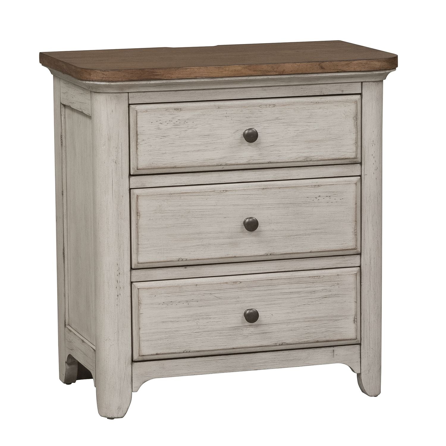 Dianela 3 Drawer Night Stand with Charging Station