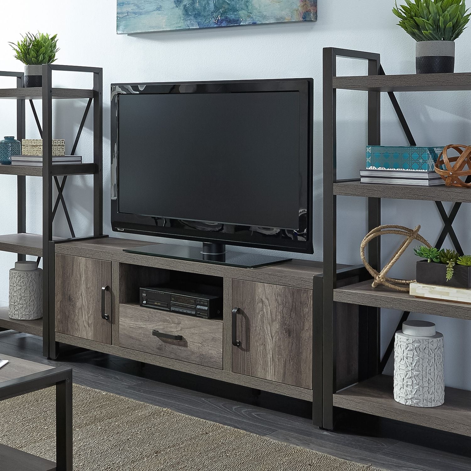 Faszcza Entertainment Center TV Stand w Piers