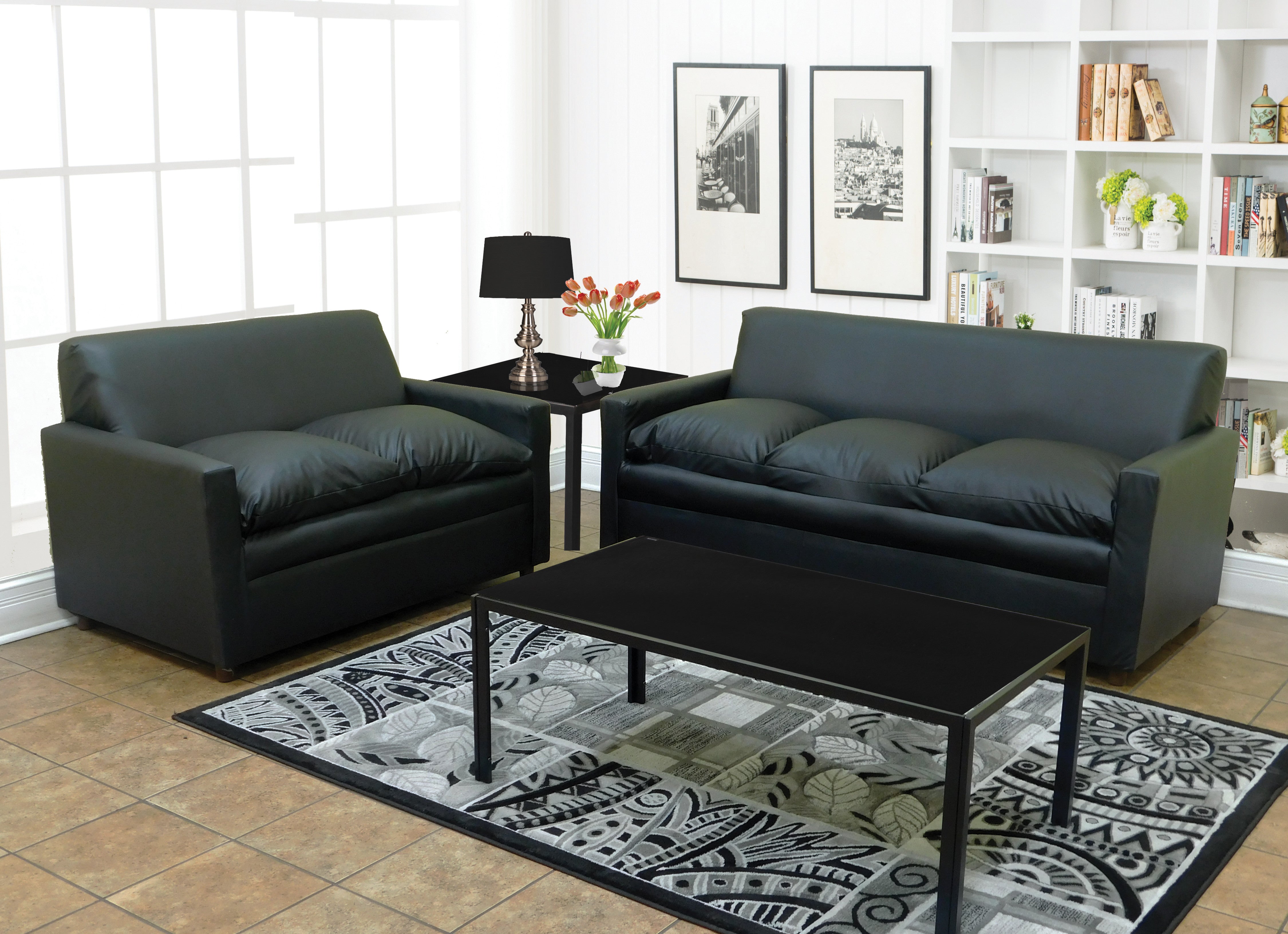 Mateo Living Room Set, Sofa Loveseat