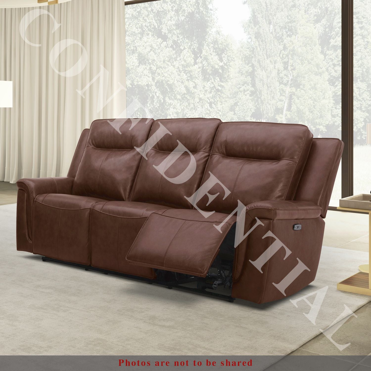 Darann Recliner Sofa - Cognac