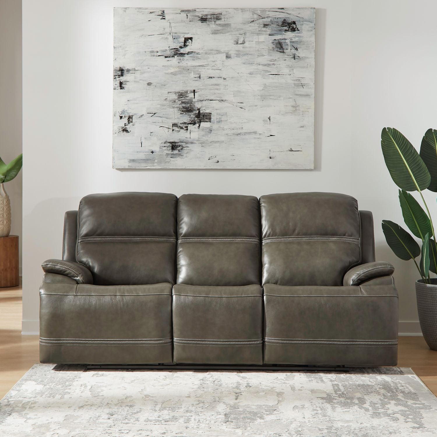 Cornman Recliner Sofa - Graphite