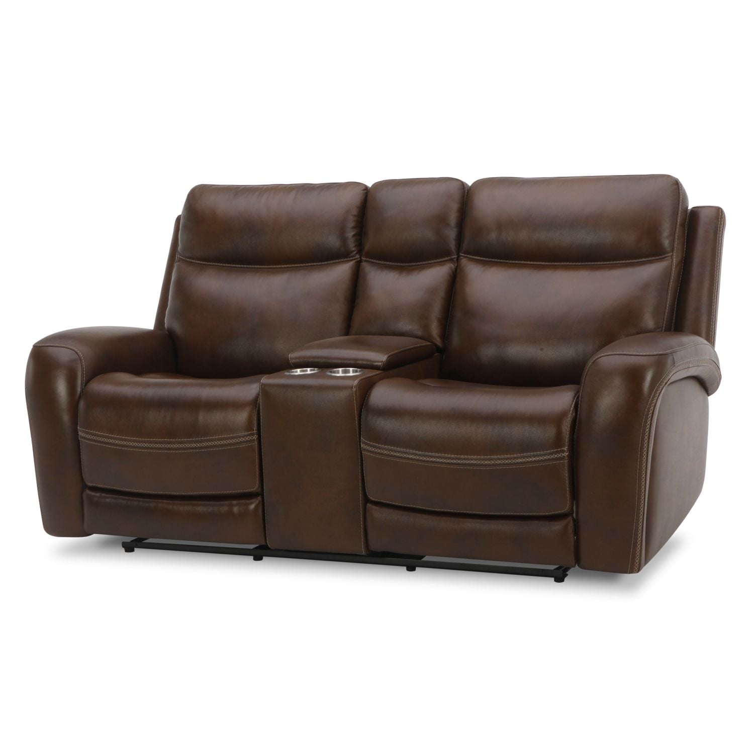 Carmouche Recliner Loveseat with Console - Cognac