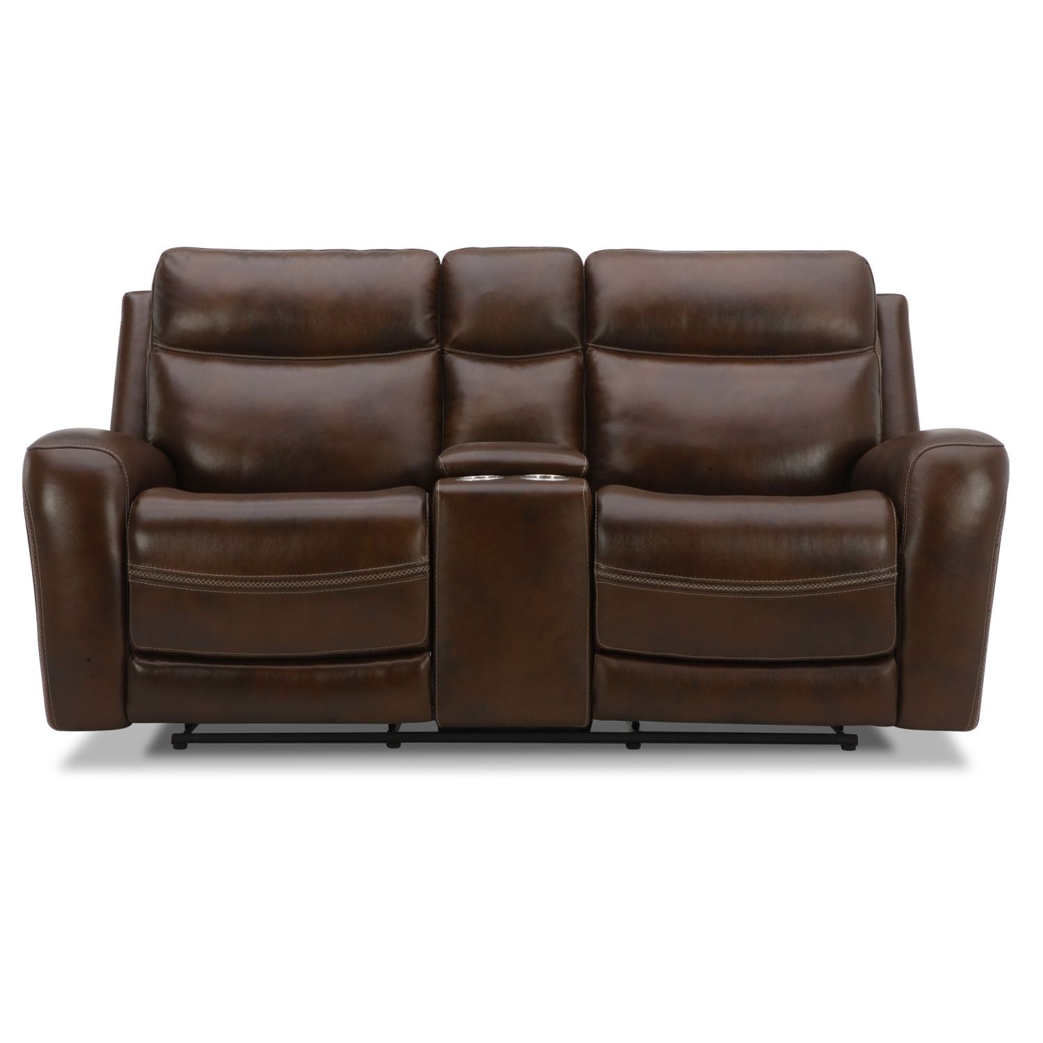 Carmouche Recliner Loveseat with Console - Cognac