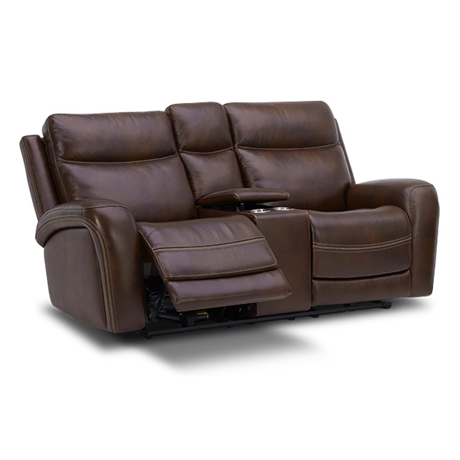 Carmouche Recliner Loveseat with Console - Cognac