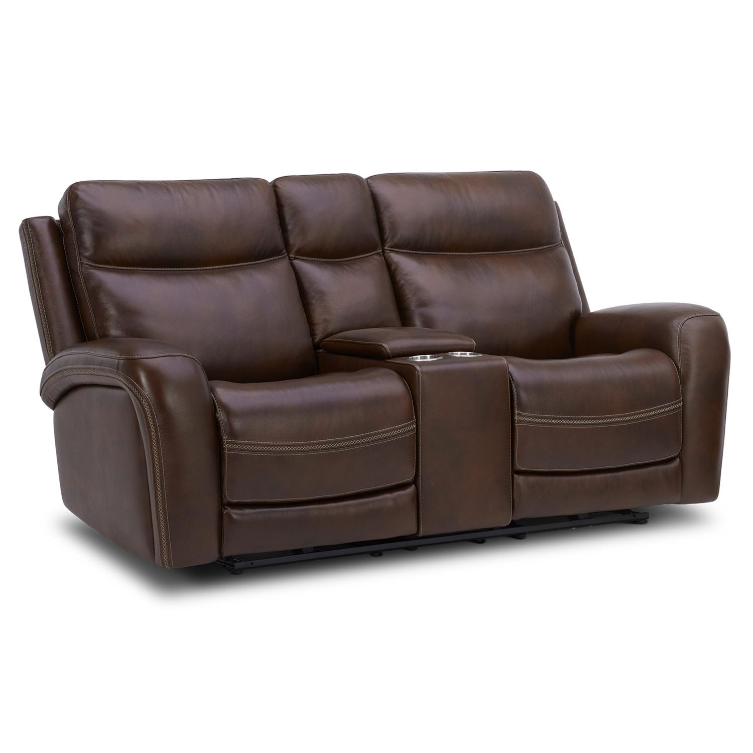 Carmouche Recliner Loveseat with Console - Cognac