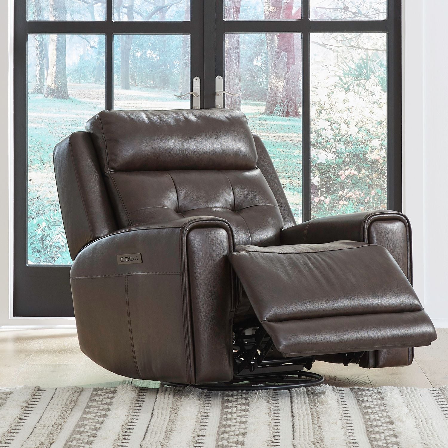 Clairice Recliner Armchair - Dark Brown