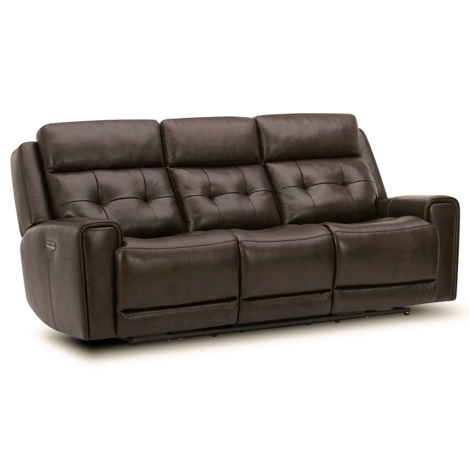 Junias Recliner Sofa - Dark Brown