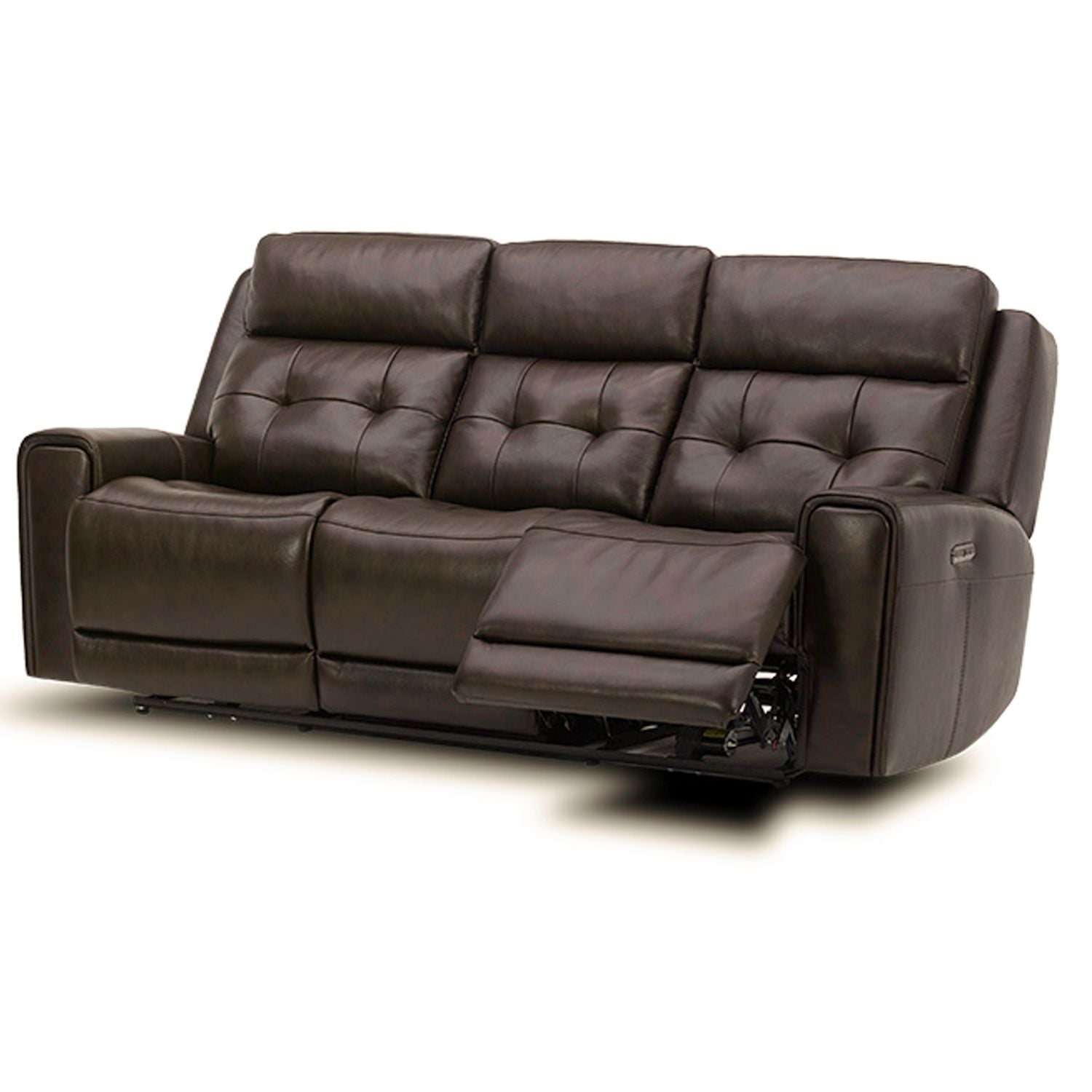 Junias Recliner Sofa - Dark Brown