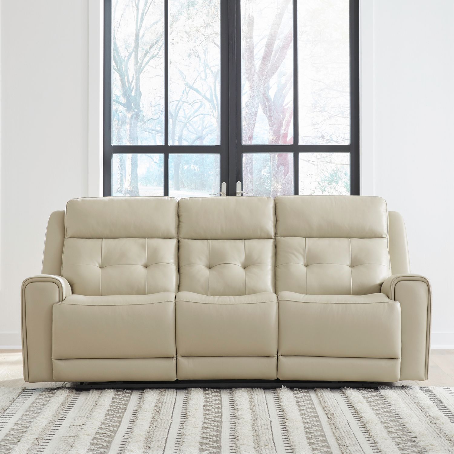 Daviss Recliner Sofa - Baja Stone