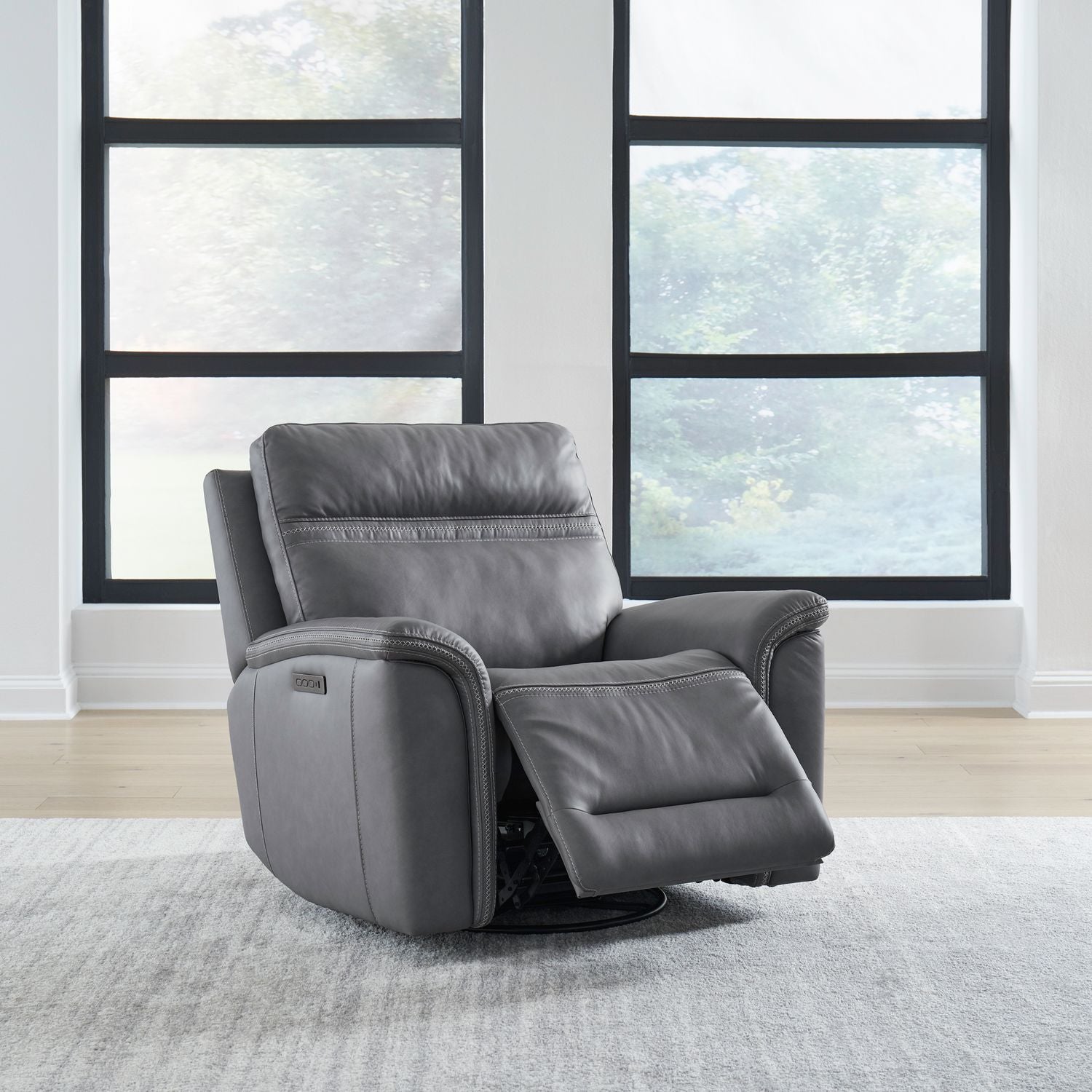 Chahine Recliner Armchair - Bleu Gray