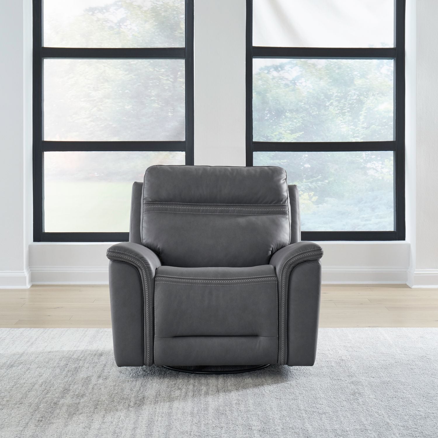 Chahine Recliner Armchair - Bleu Gray