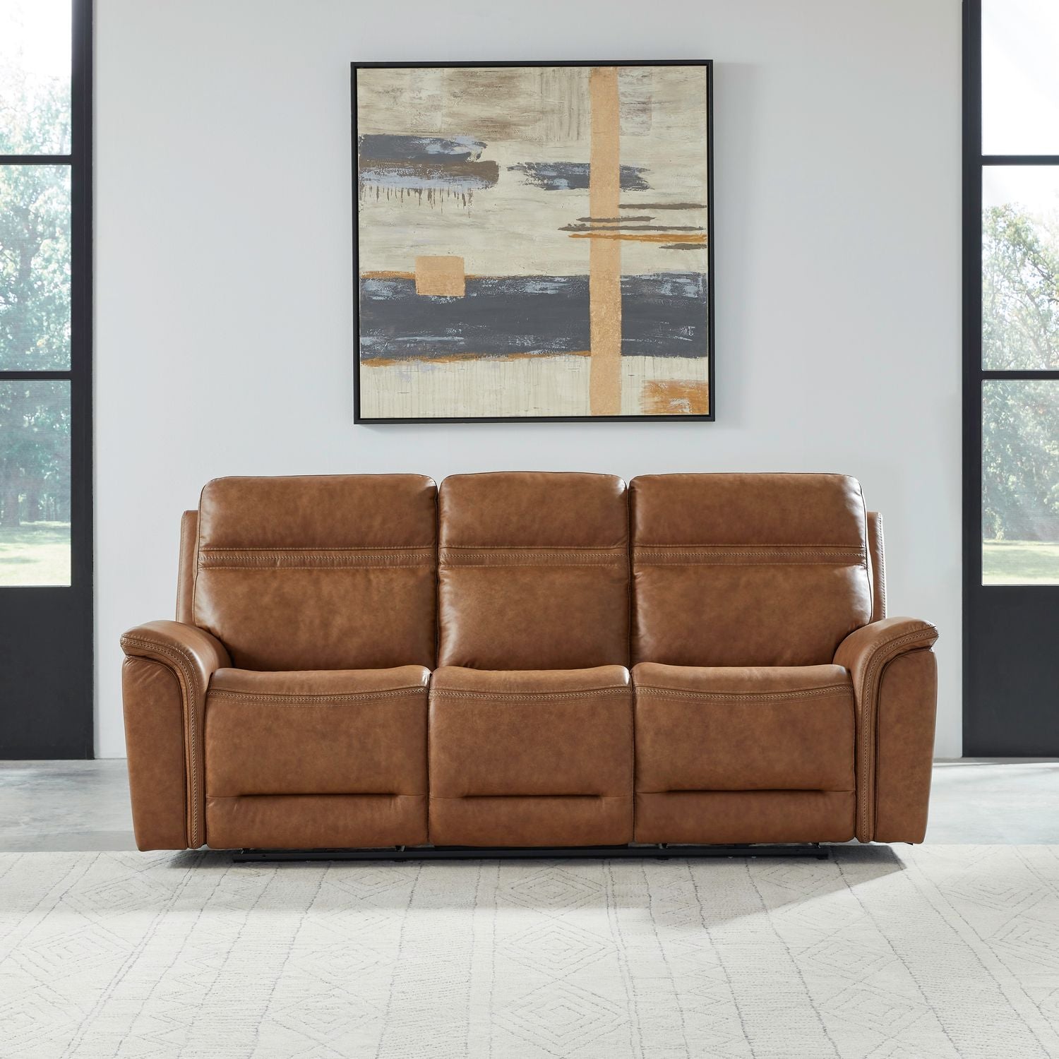 Capuano Recliner Sofa - Camel