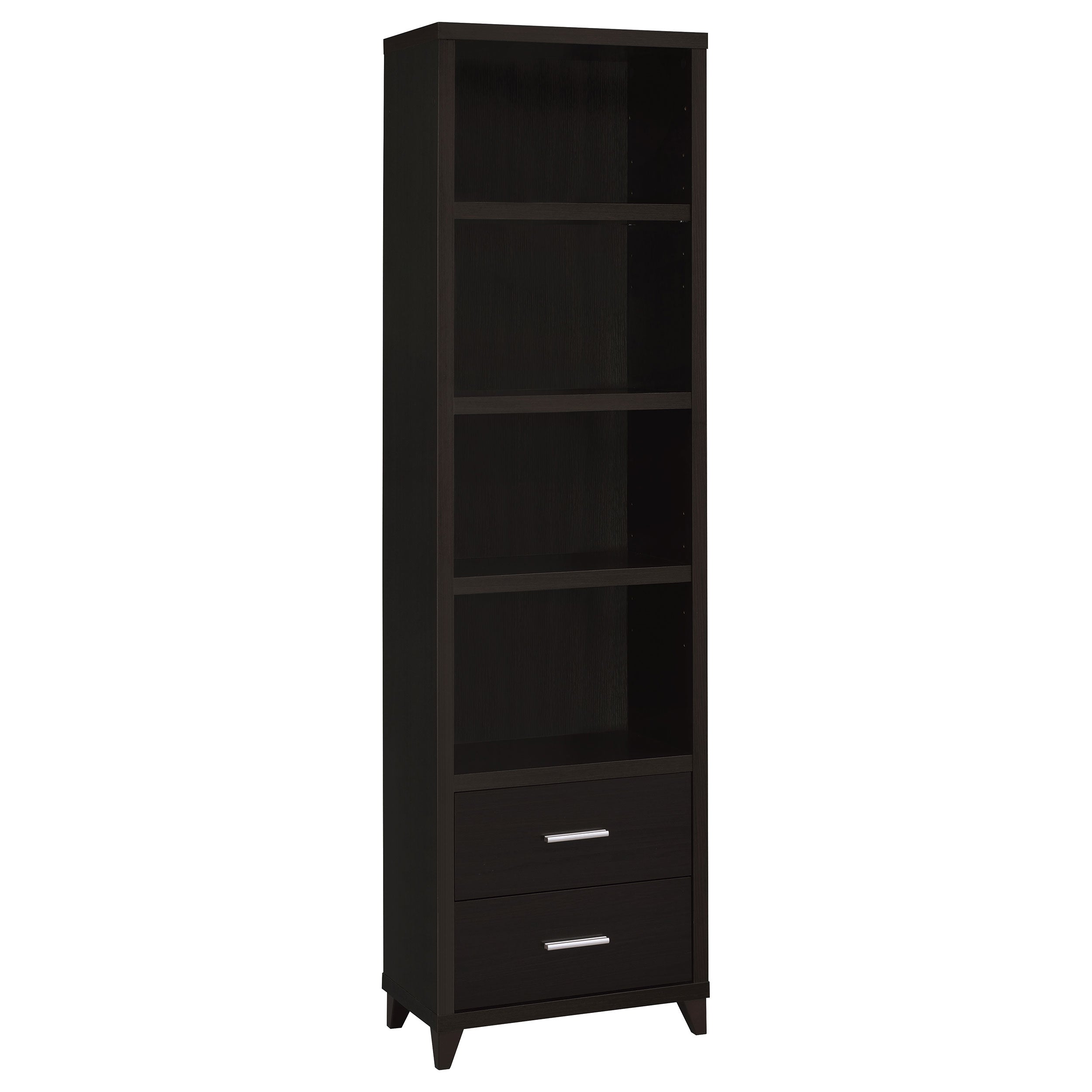 Lewes 2-drawer Media Tower Cappuccino