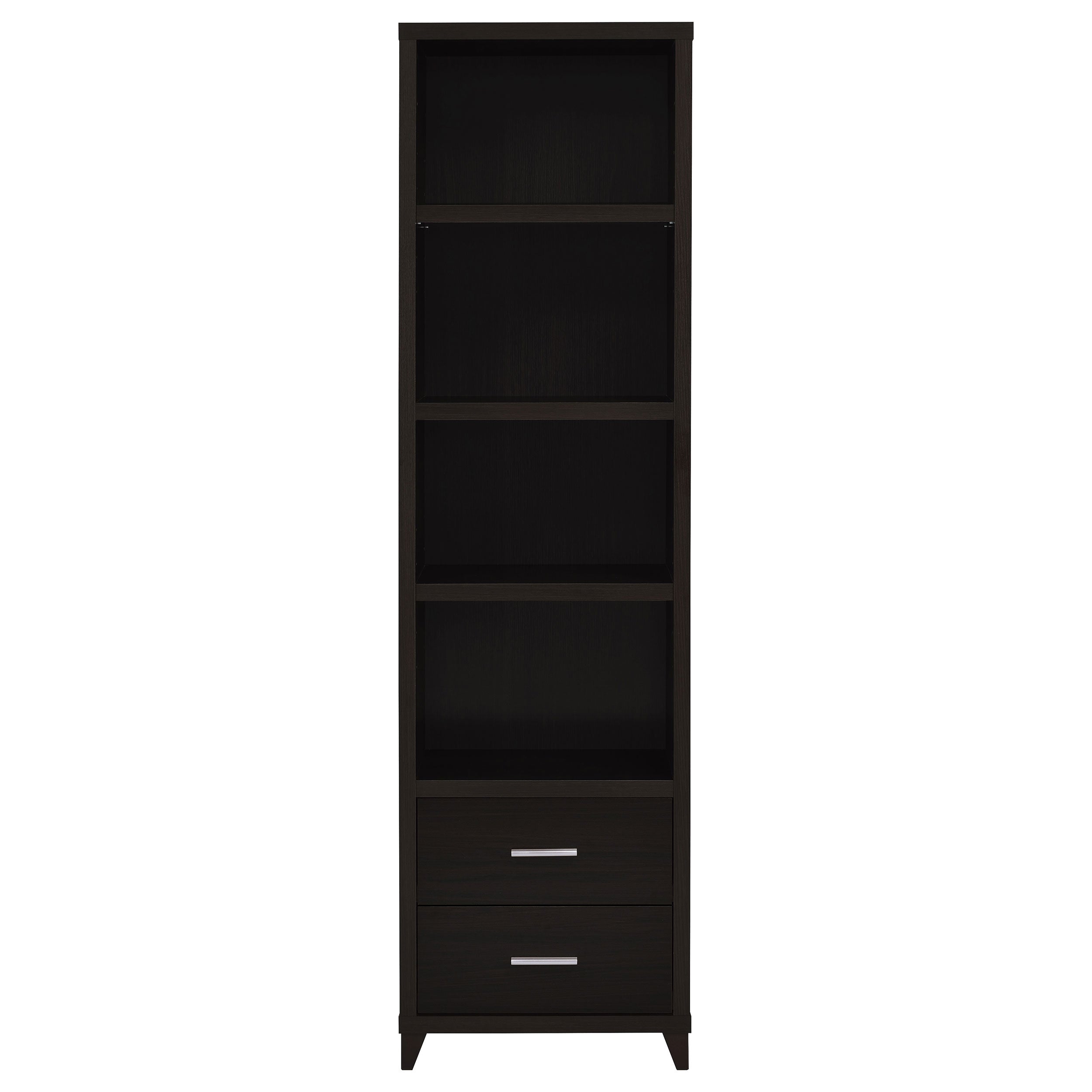 Lewes 2-drawer Media Tower Cappuccino