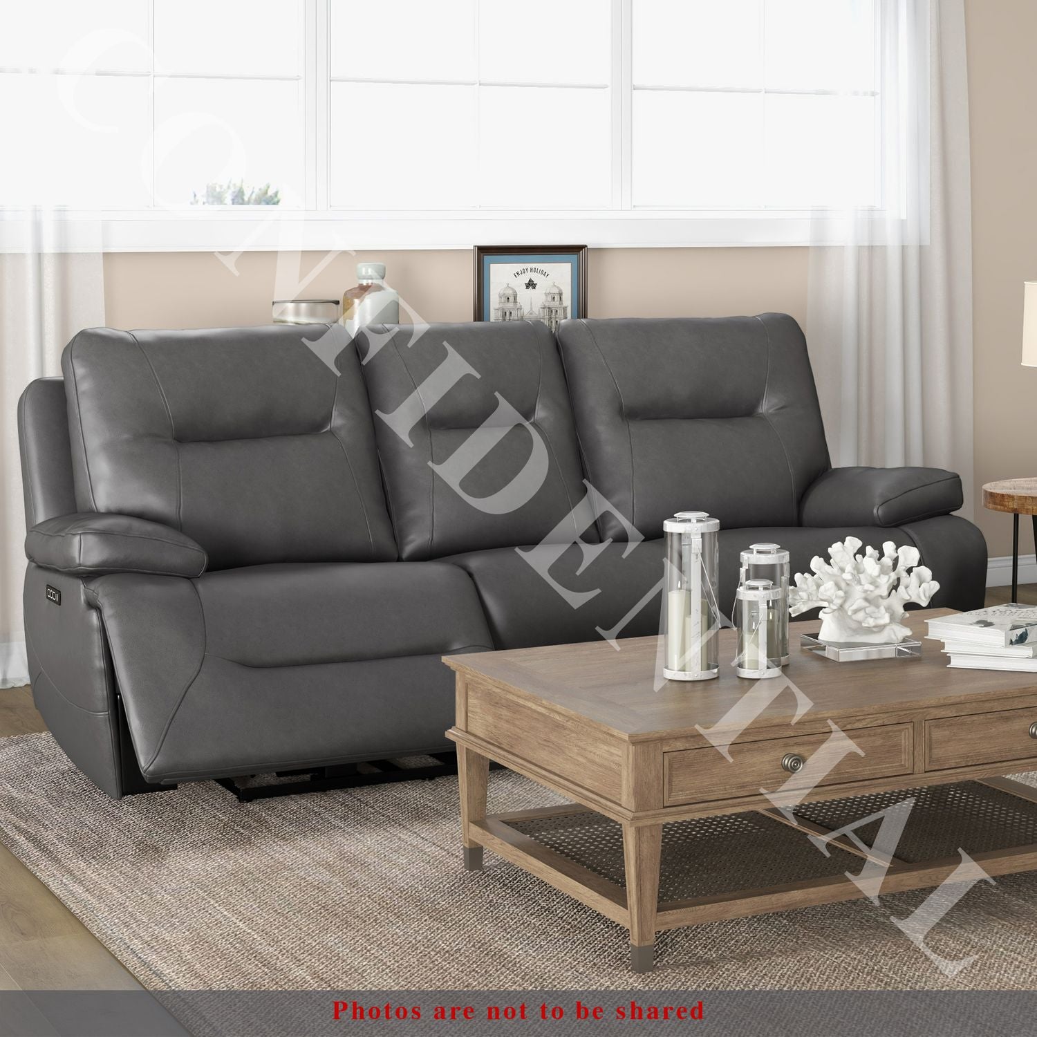 Gwenna Recliner Sofa - Gray