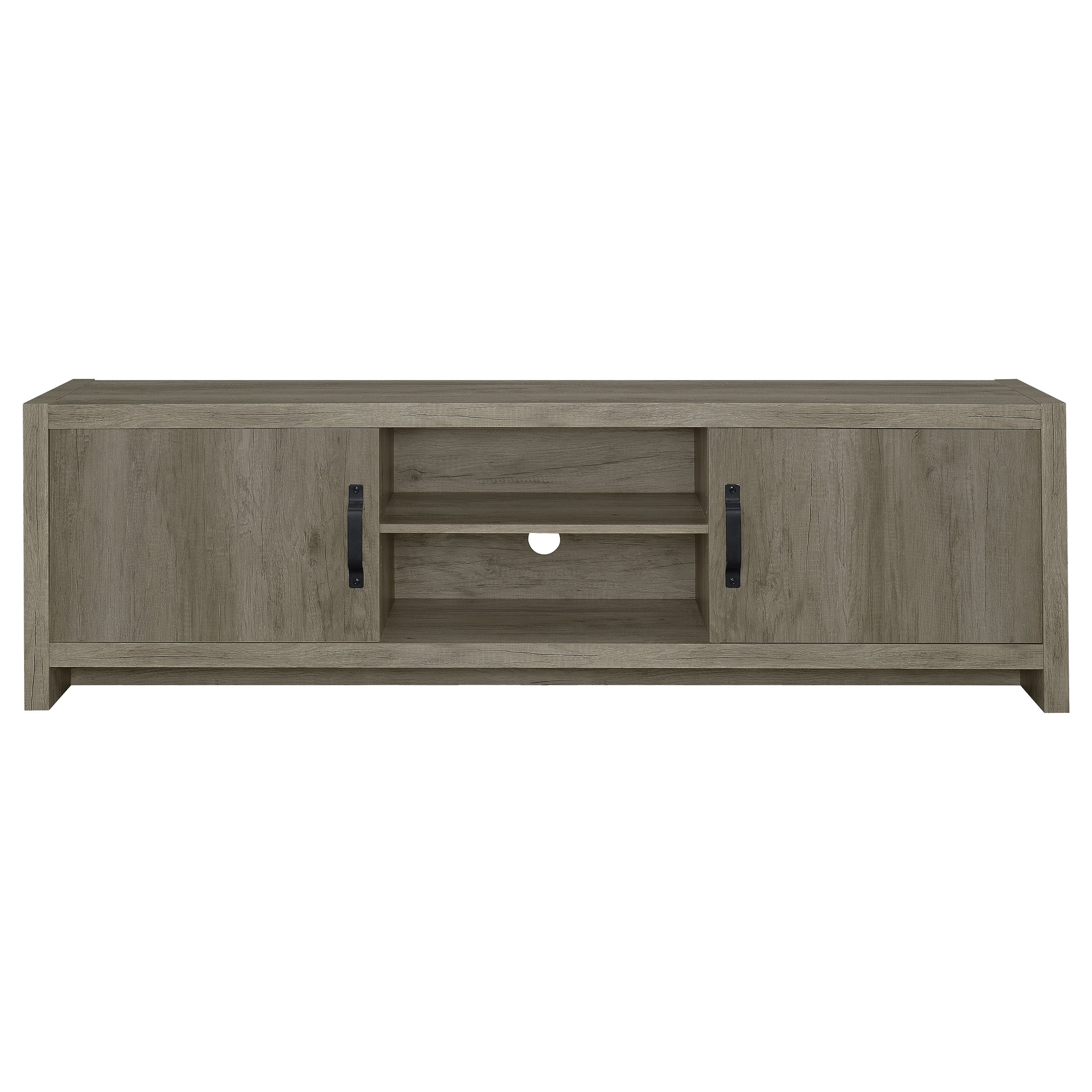 Burke 2-door TV Console Grey Driftwood