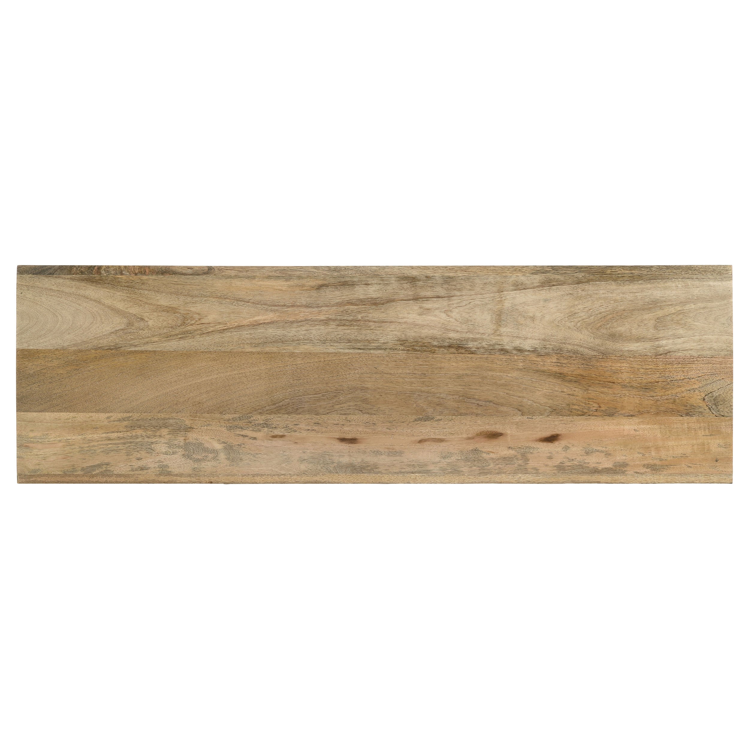 Benton Rectangular Solid Wood Sofa Table Natural