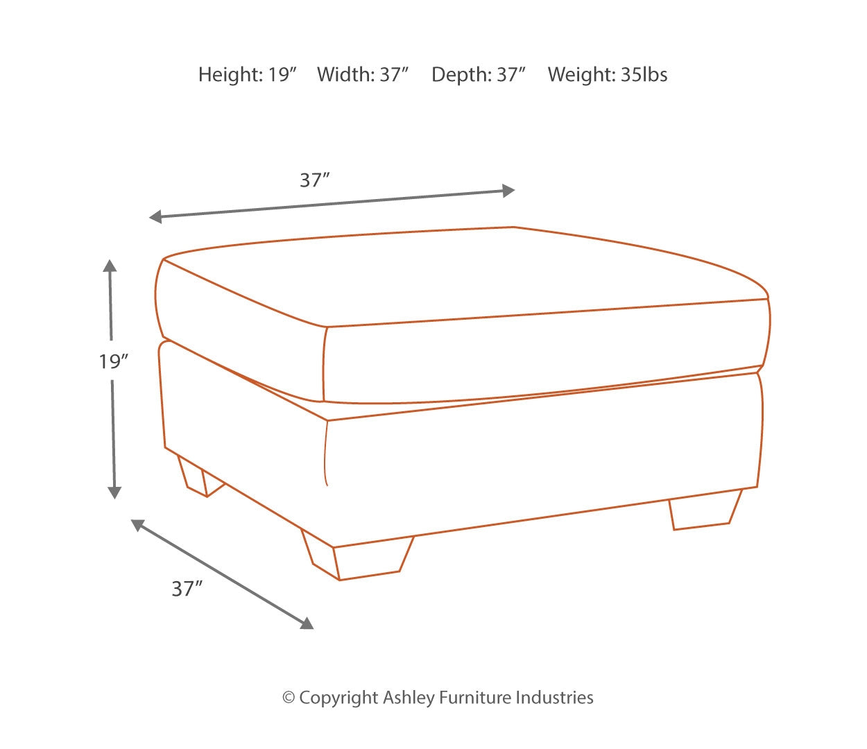 Accrington Oversized Ottoman