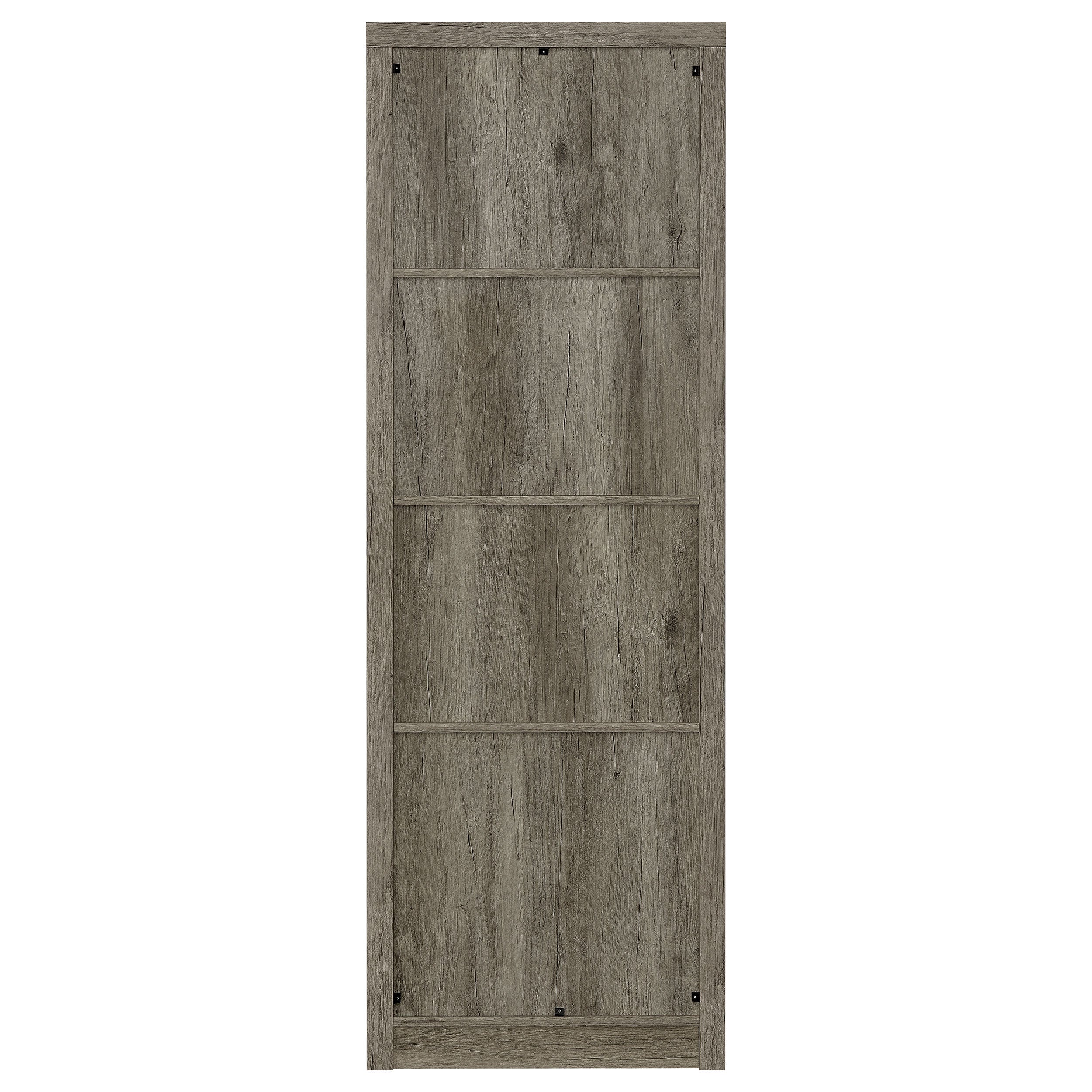 Burke 3-shelf Media Tower With Storage Cabinet Grey Driftwood