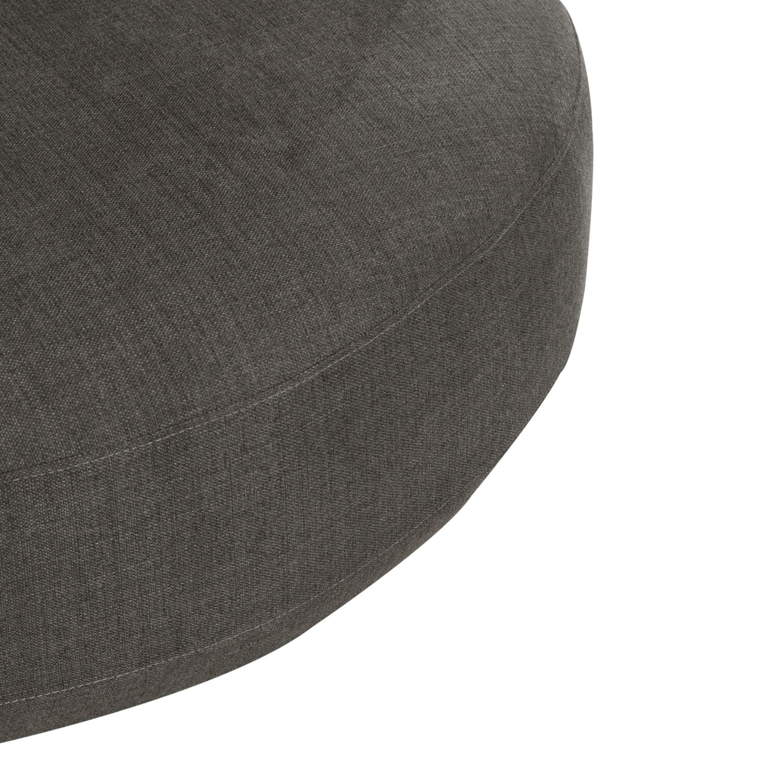 Cassundra Upholstered Swivel Cuddler Chair - Charcoal