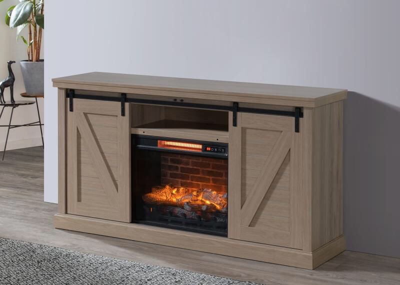 Doha TV Stand with Fireplace