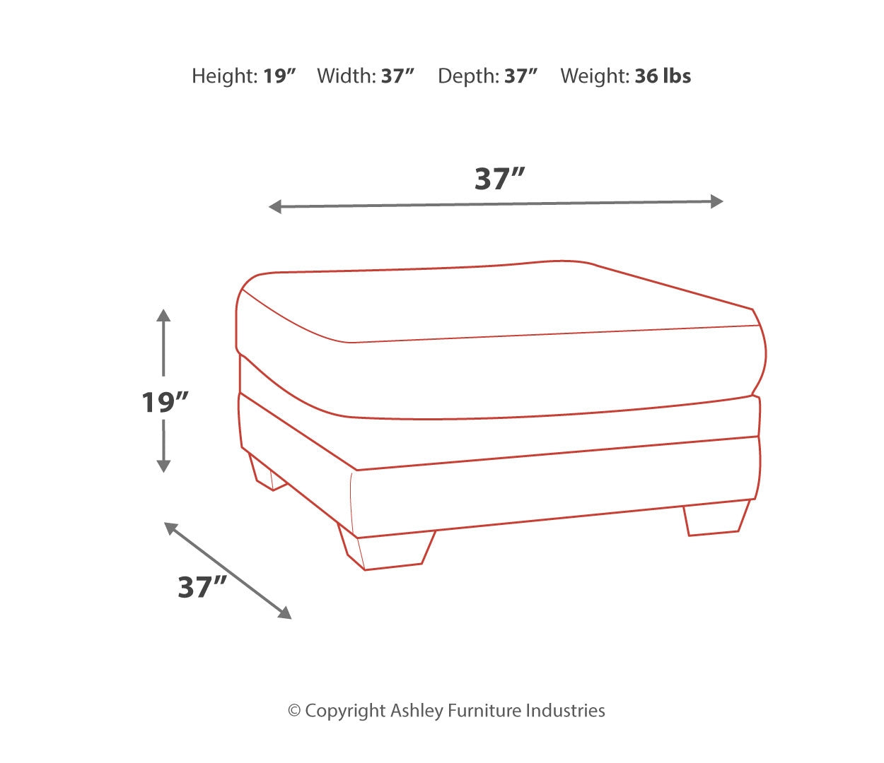 Tracling Oversized Ottoman