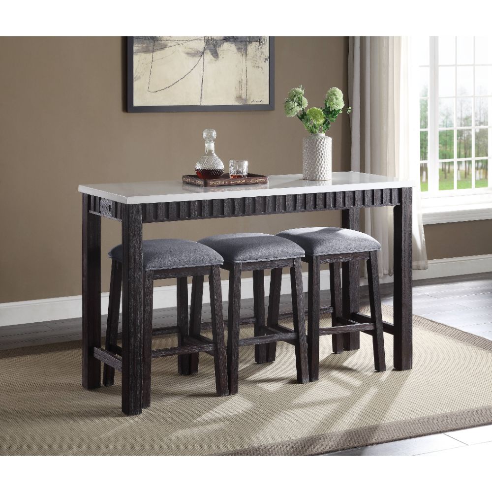 Brindusa 4Pc Pack Counter Height Table Set