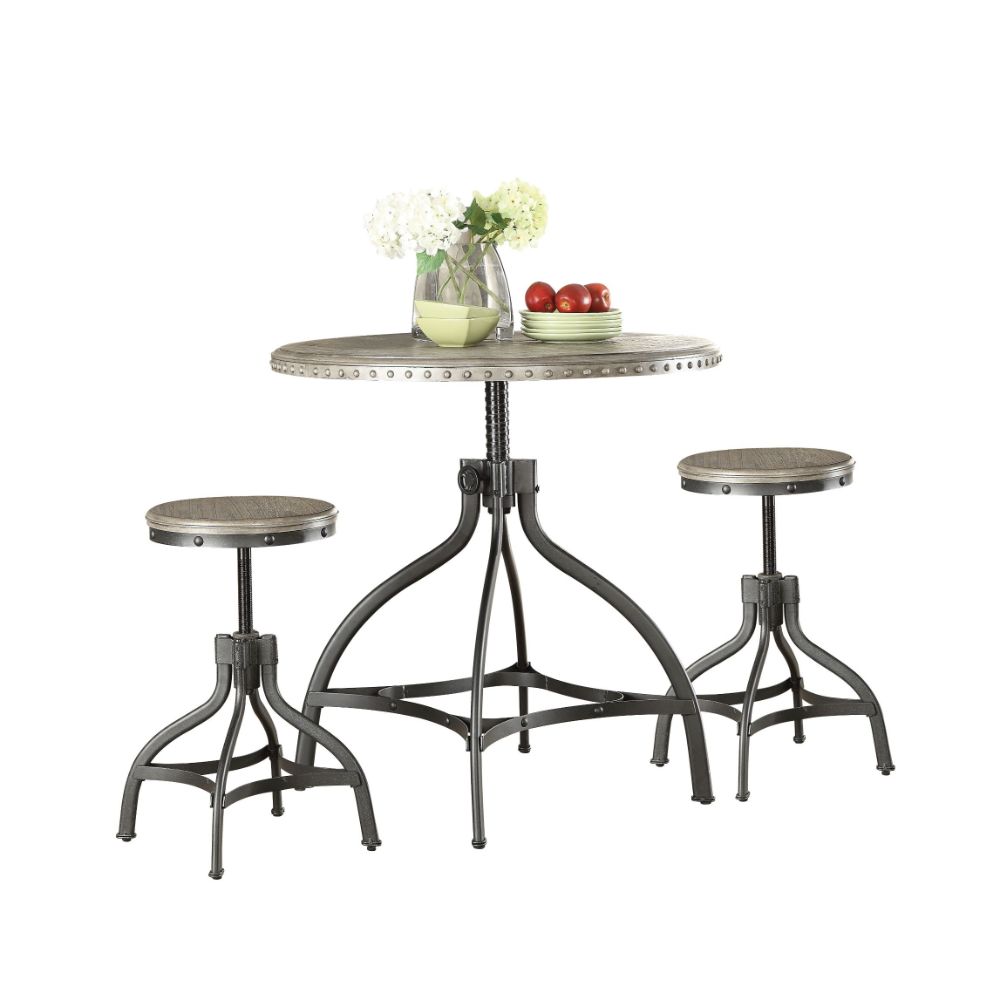 Larai 3Pc Adjustable Counter Height Set