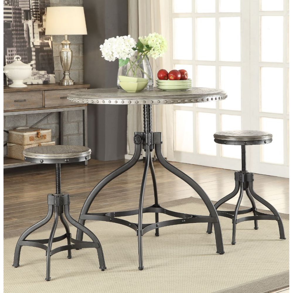 Larai 3Pc Adjustable Counter Height Set