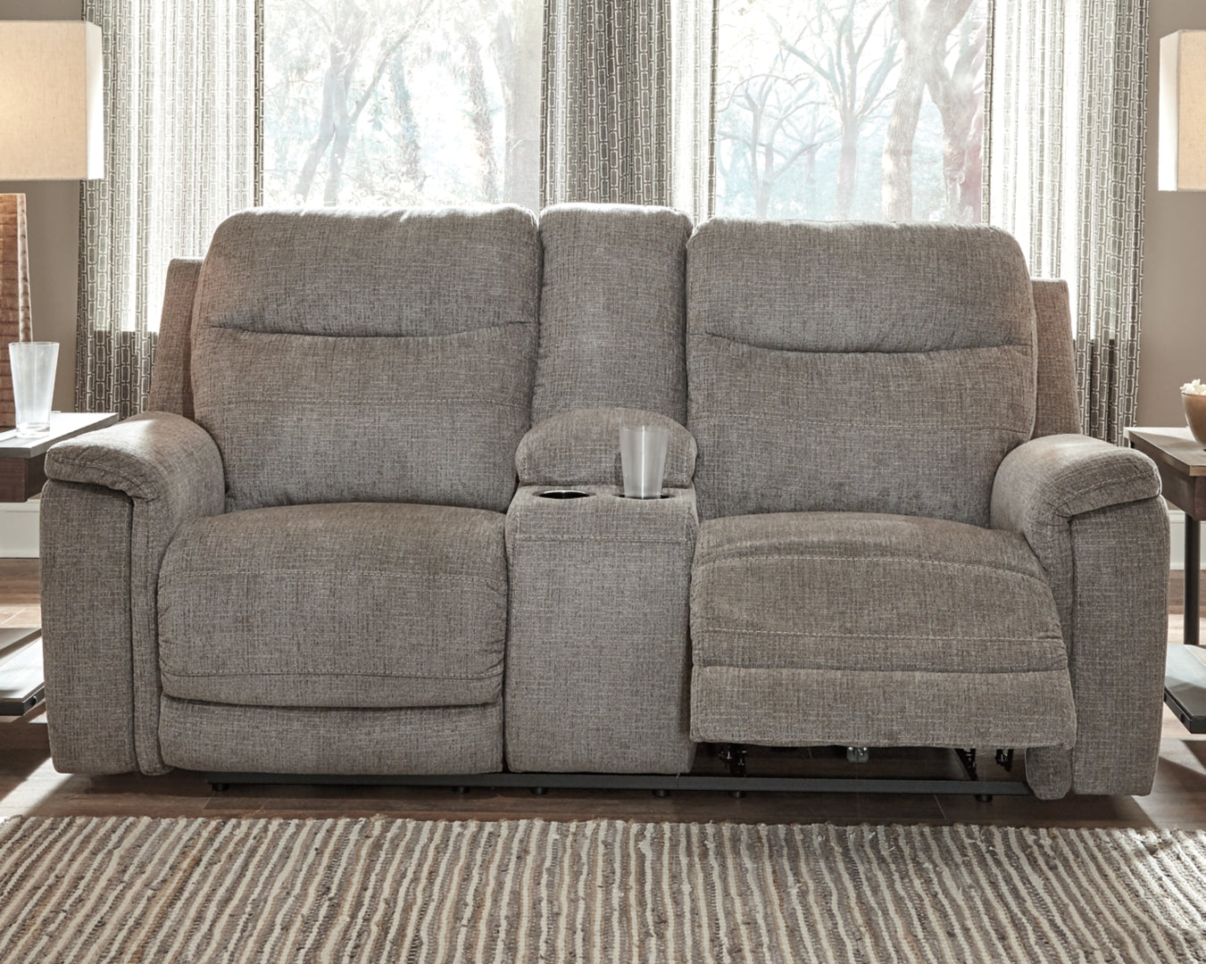 Mouttrie Power Reclining Loveseat with Console