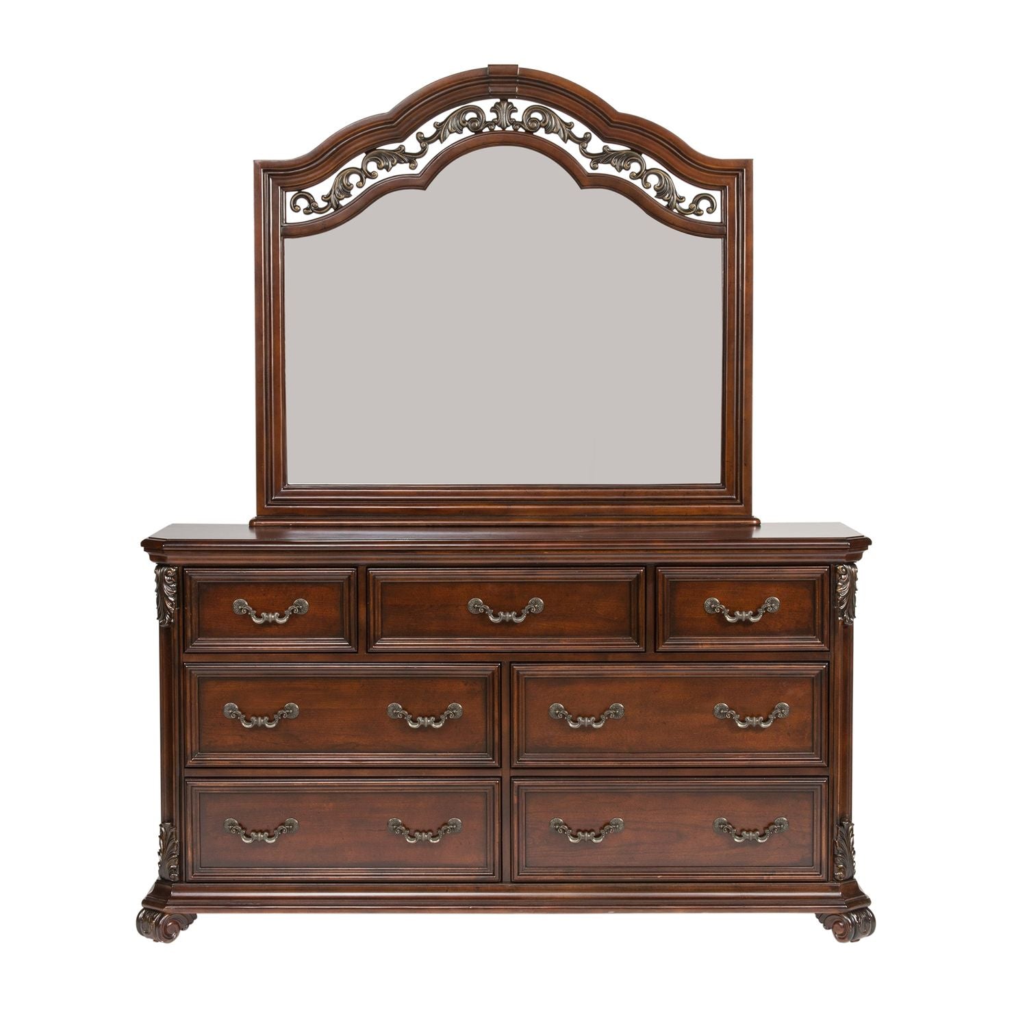 Australe King Poster Bed, Dresser & Mirror, Night Stand