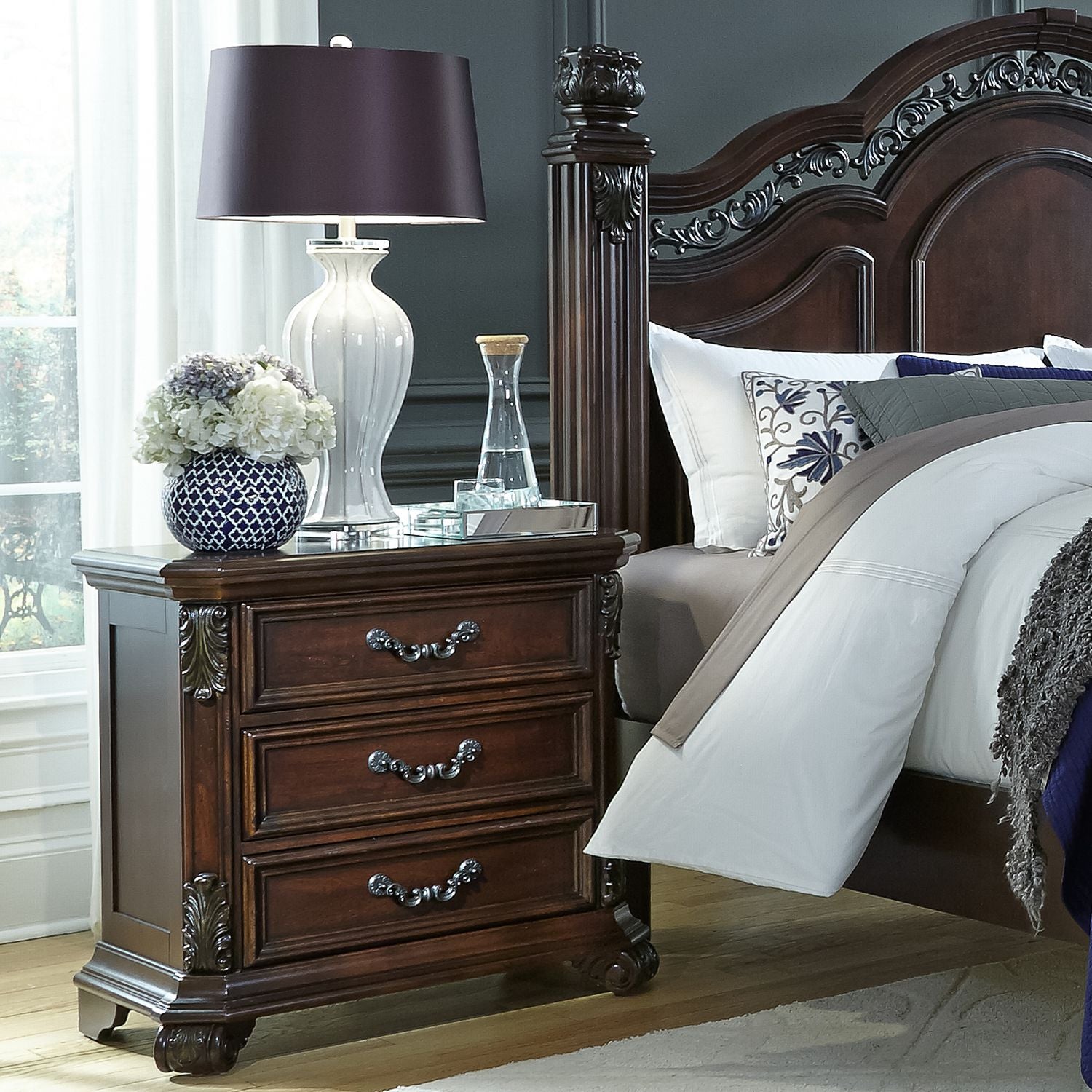 Demian 3 Drawer Night Stand