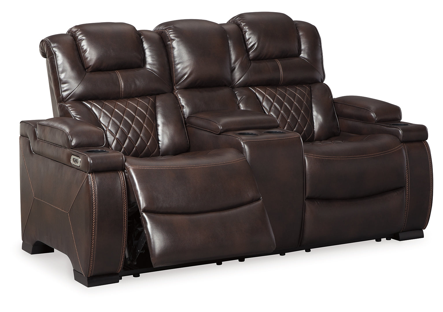 Warnerton Power Reclining Loveseat with Console