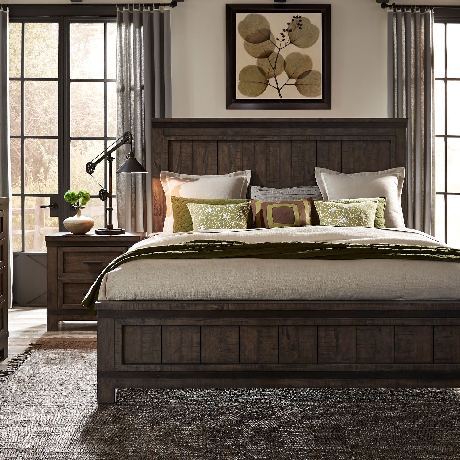 Abidul King California Panel Bed